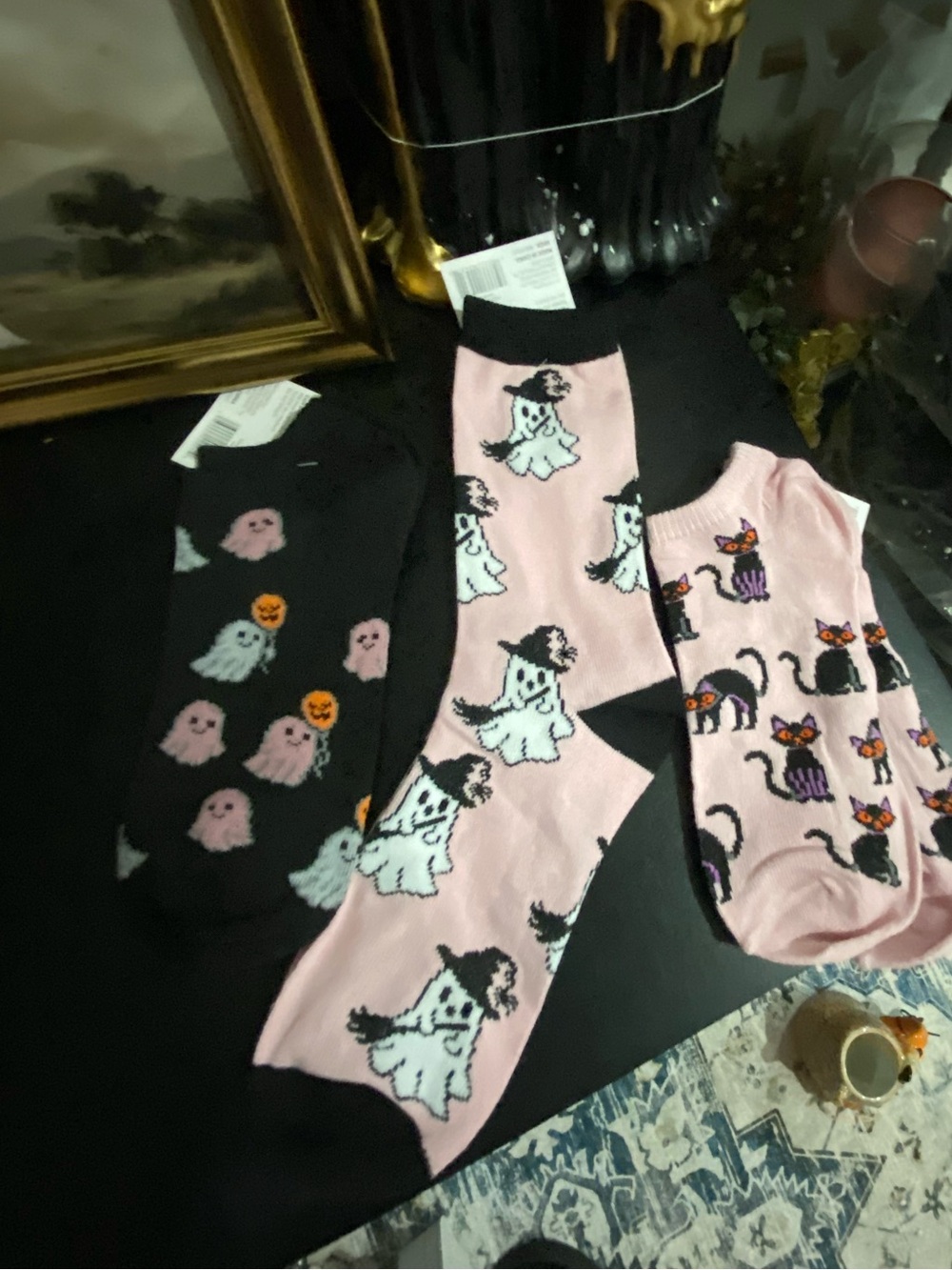 Lot of 3 Halloween socks